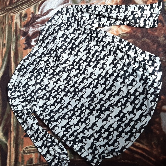 H&M 3/4 Sleeve Running Horses Blouse - Picture 3 of 5